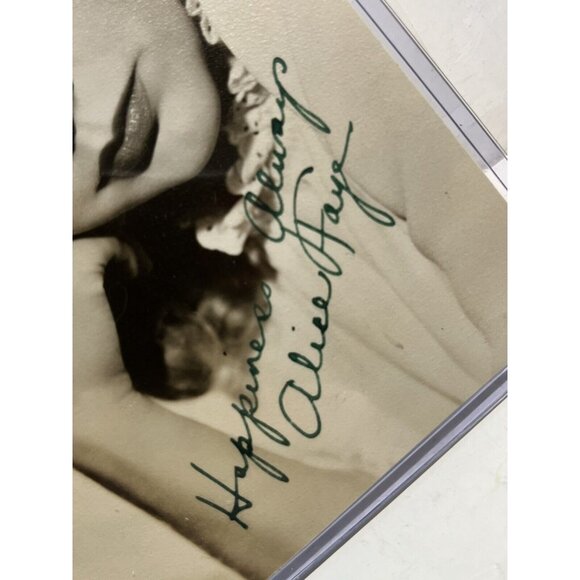 January 14, 1946 Alice Faye Signed 6 1/2” X 4 1/2” Vintage B&w Photograph Auto - Picture 3 of 4